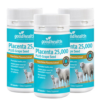 굿헬스 먹는 양태반(Placenta) 25,000mg 60캡슐(3병)