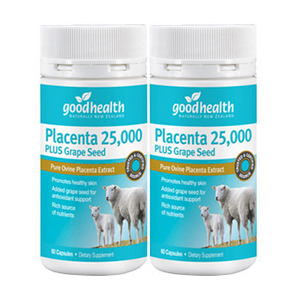 굿헬스 먹는 양태반(Placenta) 25,000mg 60캡슐(2병) 
